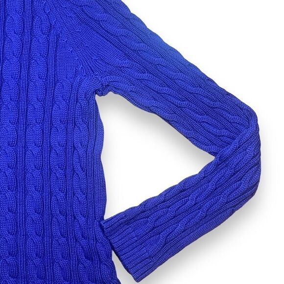 Pen Sissors Paper Cable Knit Sweater Sz XL - Picture 5 of 11